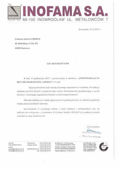 INOFAMA S.A. 